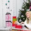 Рождественская упаковочная бумага для хранения, прочный органайзер для рождественских подарков под кроватью, удобные ручки для переноски, прозрачная водонепроницаемая сумка из ПВХ