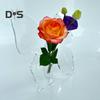 Ваза-бабочка, прозрачная акриловая ваза для цветов, небьющаяся настольная подставка для черенков цветов для домашнего журнального столика, обеденного стола, офиса