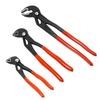 GOODRIG Water Pump Pliers, Set of 3, 7", 10", 12", Chrome Vanadium Steel Clamps, Quick Adjustable, Storage Bag Included