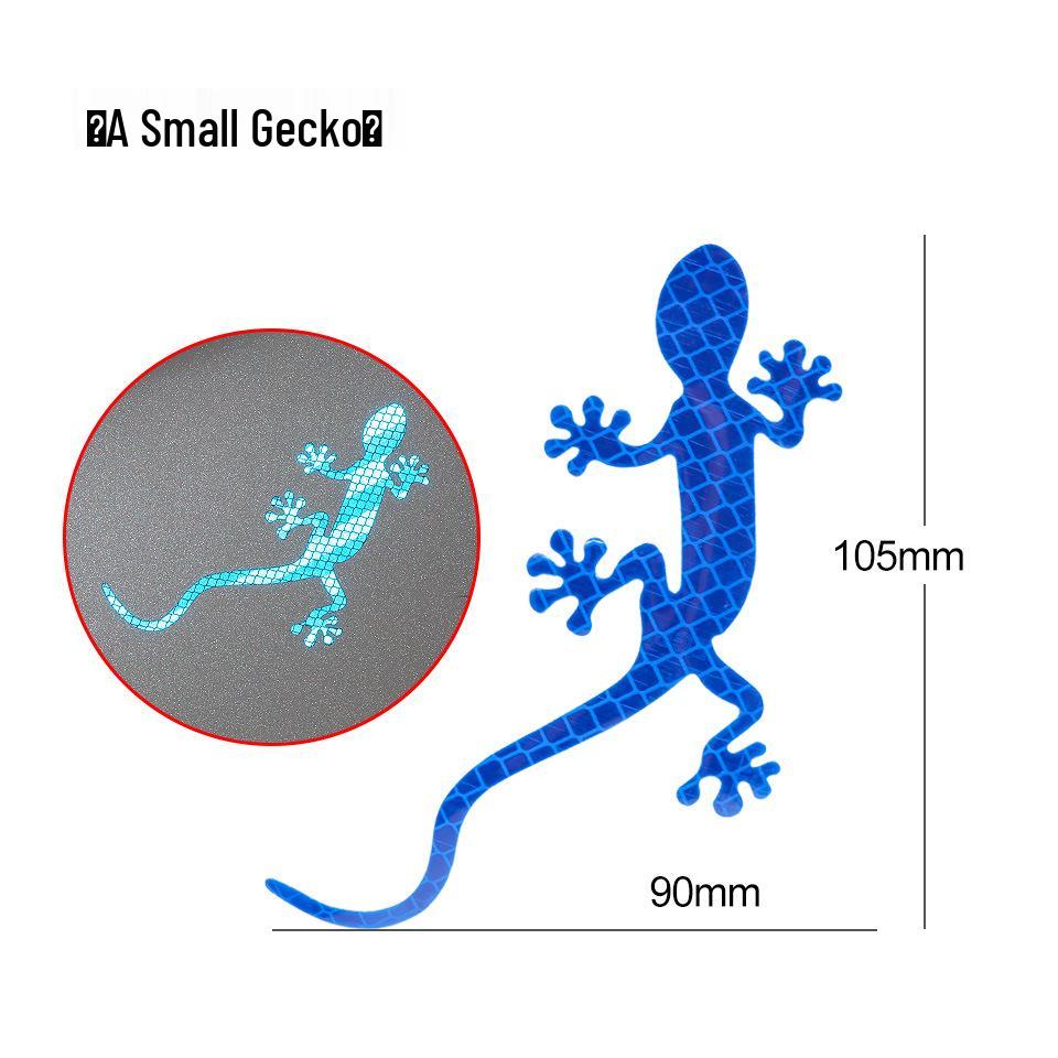 3D Светоотражающая эмблема геккона для автомобиля: Креативная наклейка на хвост и защита от царапин