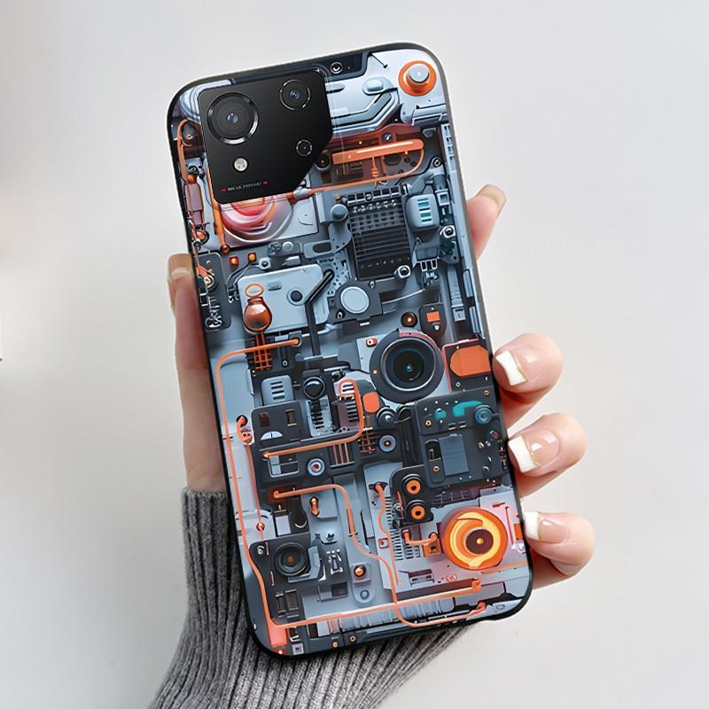 Чехол для Asus ROG Phone 8 Phone8 ROG8 Pro Чехол Роскошный Дракон Милый Крутой Мальчики Девочки Тонкий Черный Матовый Мягкий ТПУ Защитная Задняя Крышка