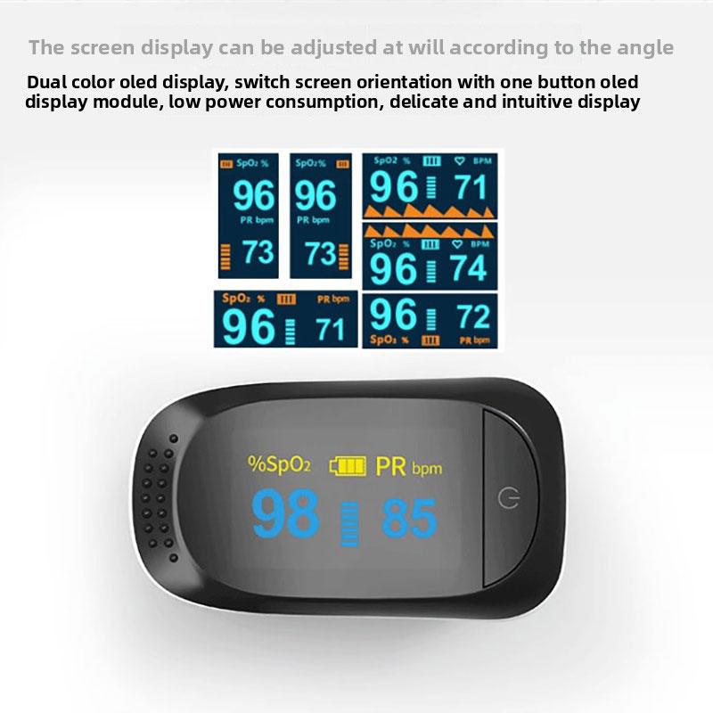 Digital Blood Oxygen Monitor - Heart Rate Sync & OLED High-Definition Screen