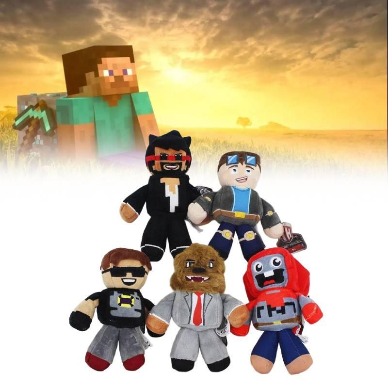 Vibrant Minecraft Tube Heroes Plush Doll Featuring Bold Colors And Durable Fabric