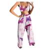 Women Casual Butterfly Printed Sleeveless Camis Tops+Long Pants 2 Piece Set