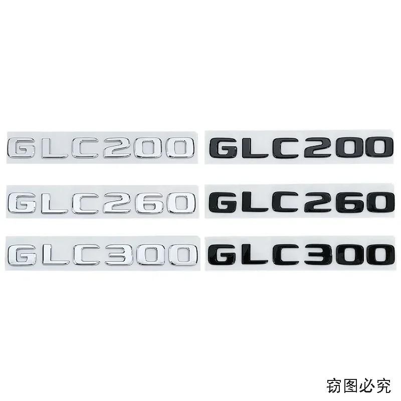 ABS Car Letter Sticker Rear Emblem Badge Tail Trunk Decals for Mercedes Benz GLC200 GLC260 GLC300 Exterior Decoration