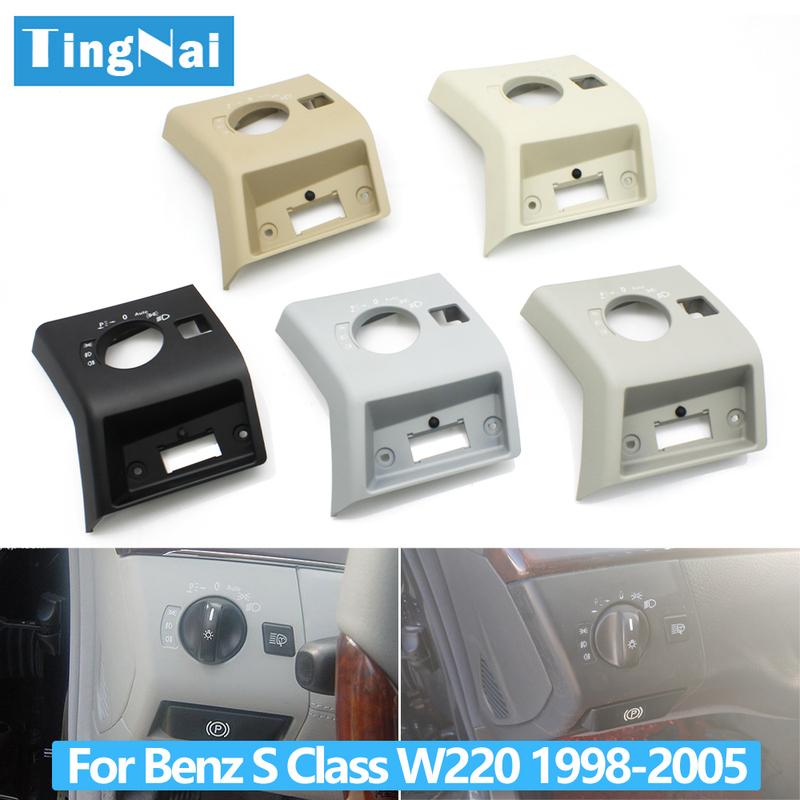 LHD Car Front Dash Headlight Switch Control Cover Trim For Mercedes Benz S Class W220 S430 S350 S280 S500 S55 S600 S65 1998-2005