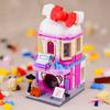 LOZ 1629 City Street Cosmetics Shop Store Beauty Salon Architecture DIY Mini Blocks Bricks Building Toy for Children Gift No BoX