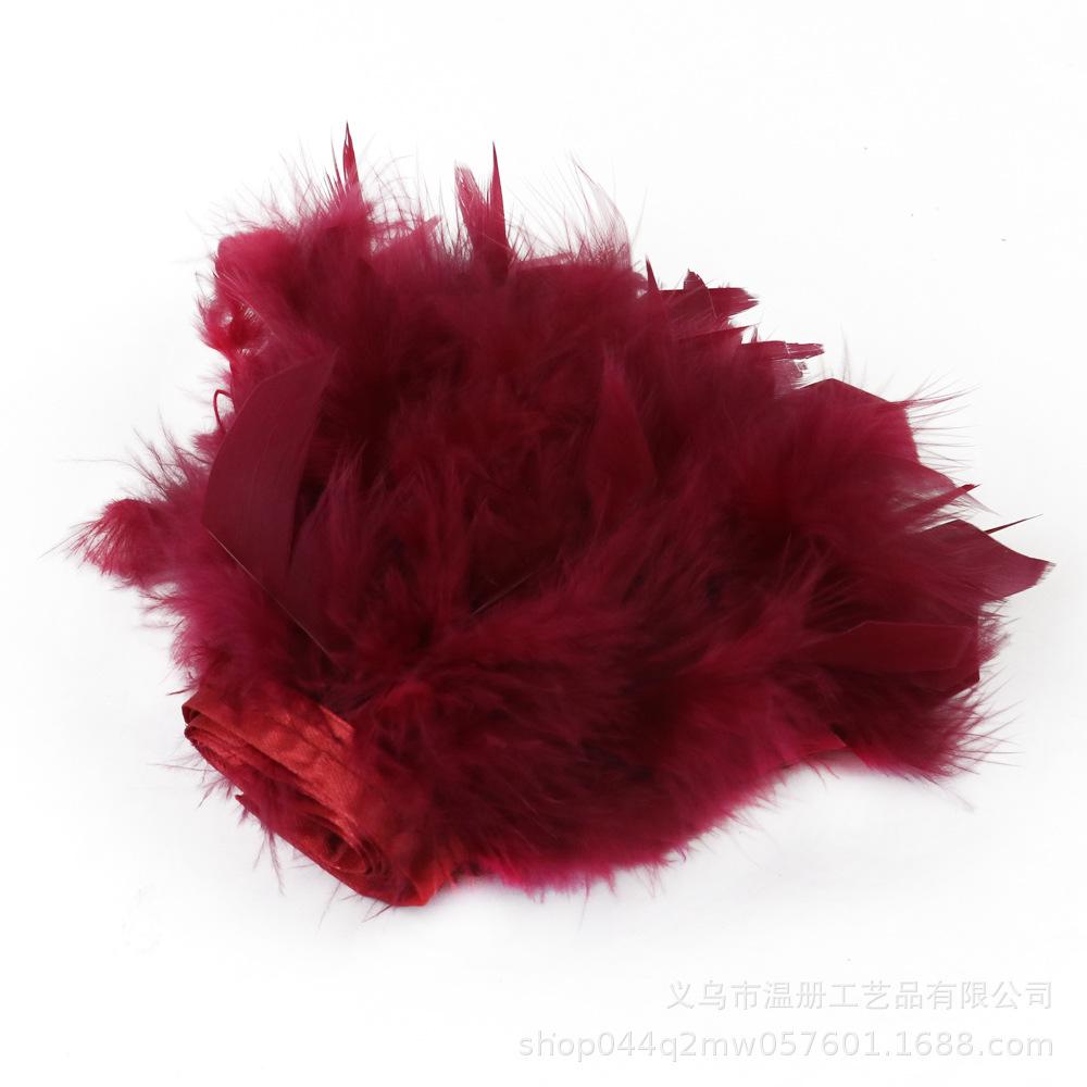 Feather Turkey Feather Lace Car Doll Decorative Fire Piece Cloth Edge Feather Handmade Dress Skirt Material