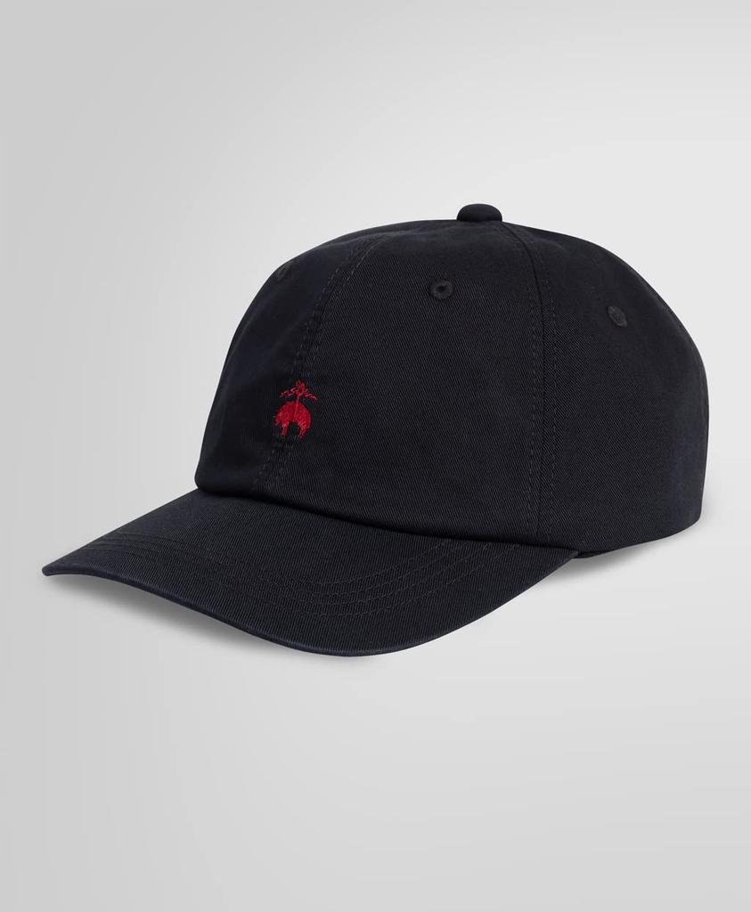 [Brooks Brothers] Бейсболка Brooks Brothers из хлопкового твила с логотипом GF 100205929 Черный Свободный размер (L)