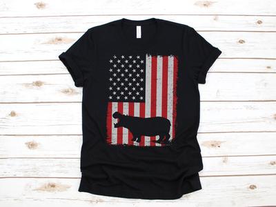 Hippo American Flag Shirt, Funny USA T-Shirt, July 4th Tank Top, T-shirt, T-shirt,T-shirt, Hippos Apparel Gift