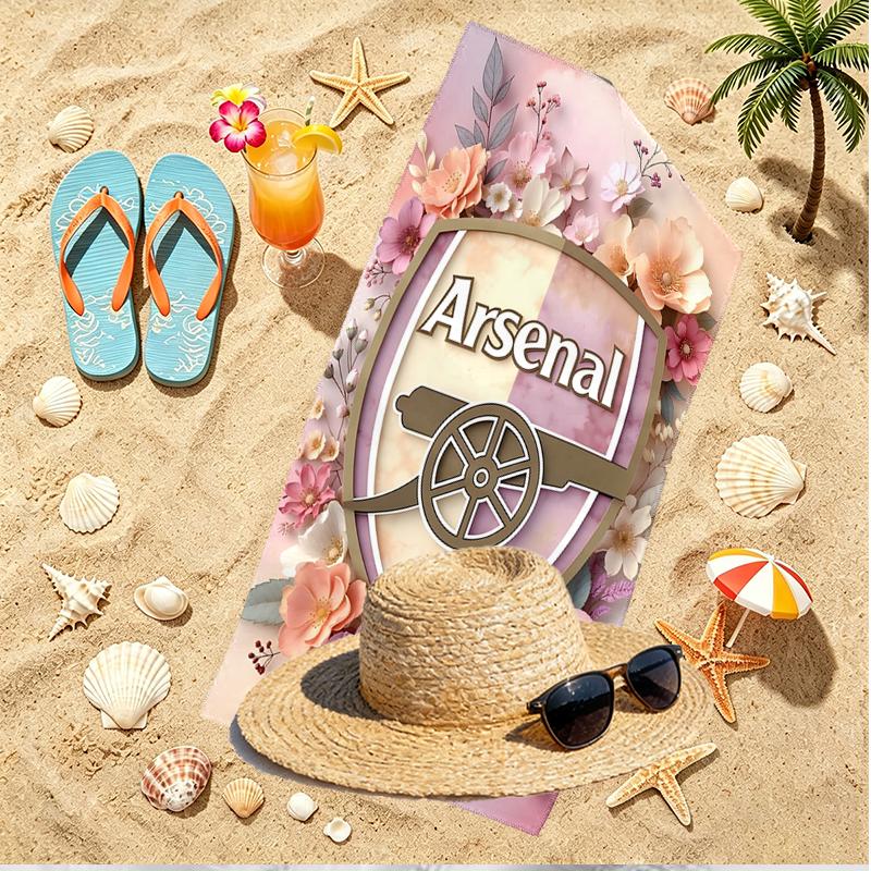 football team.C Print Beach Towel, Versatile Lightweight Absorbent Beach Towel for Pool Surf Yoga Bathroom, Perfect Birthday Holiday Gift