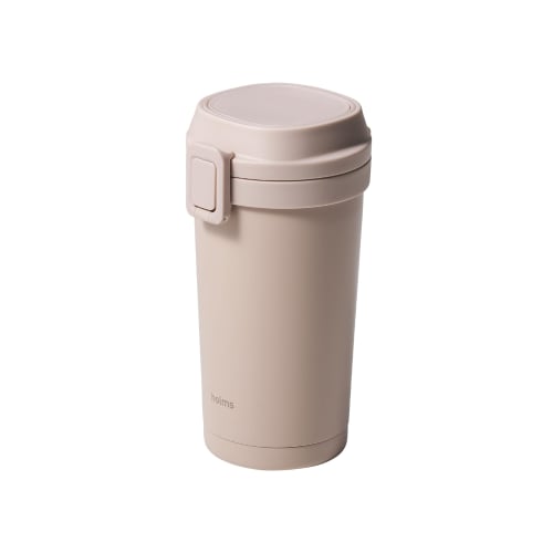 CB Japan 400ml Smoke Pink Water Bottle Tumbler, Dishwasher Safe, One-Touch Opening and Closing, Vacuum Insulated, Dual-Layer Construction, One-Touch T