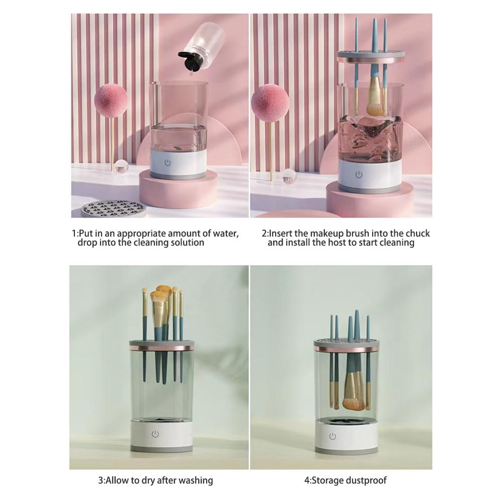 Машинка для чистки кистей для макияжа Портативная USB электрическая косметическая очистка кистей для мытья инструментов для чистки кистей для макияжа Сухие инструменты