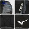 Mizuno Сумка для плавания с разделением на сухое и мокрое, Спортивная и фитнес-сумка, Водонепроницаемая сумка для хранения, Черная