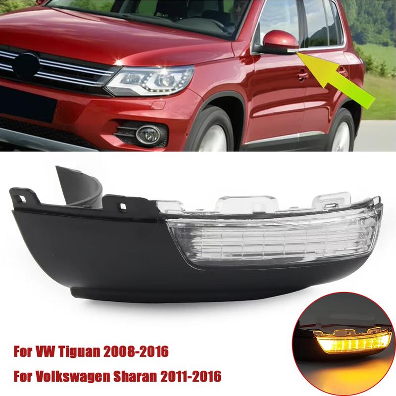 Для VW Tiguan 2008-2016 Для Volkswagen Sharan 2011-2016 Автомобильное левое зеркало заднего вида с указателем поворота Автомобильные огни 5N0949101B