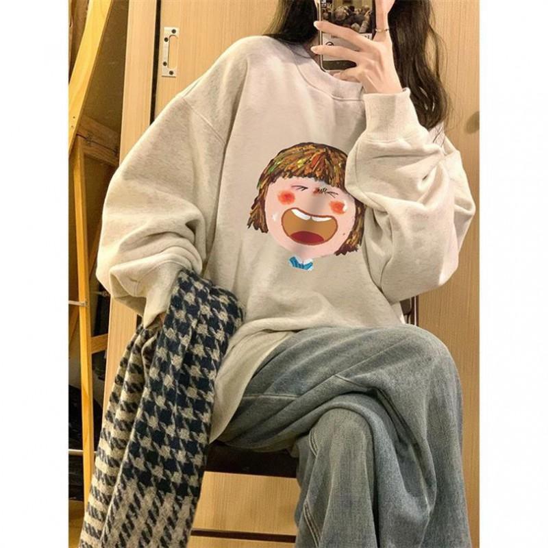 Womens Oversized Cotton Hoodie Long Sleeve Loose Fit Casual Sweatshirt Winter
