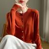 Round Neck Knitted Cardigan Women's Spring and Summer Solid Colour Loose Air Conditioning Shirt Sunscreen Jacket