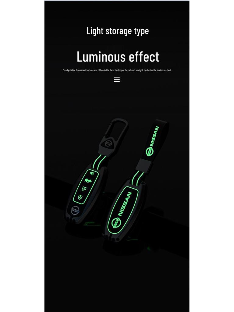 Чехол для ключа Nissan: Подходит для моделей Sylphy, Teana, X-Trail, Tiida, Terra, Murano и New Qashqai с застежками