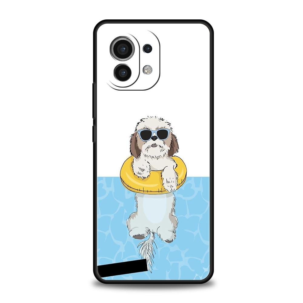 Ши-тцу Картина Милый Чехол для Телефона Для Xiaomi Mi 17 15T 15 14 14T 13T 12T Pro 12 13 Lite 5G 11T Poco X6 X7 X5 Pro Мягкий Чехол