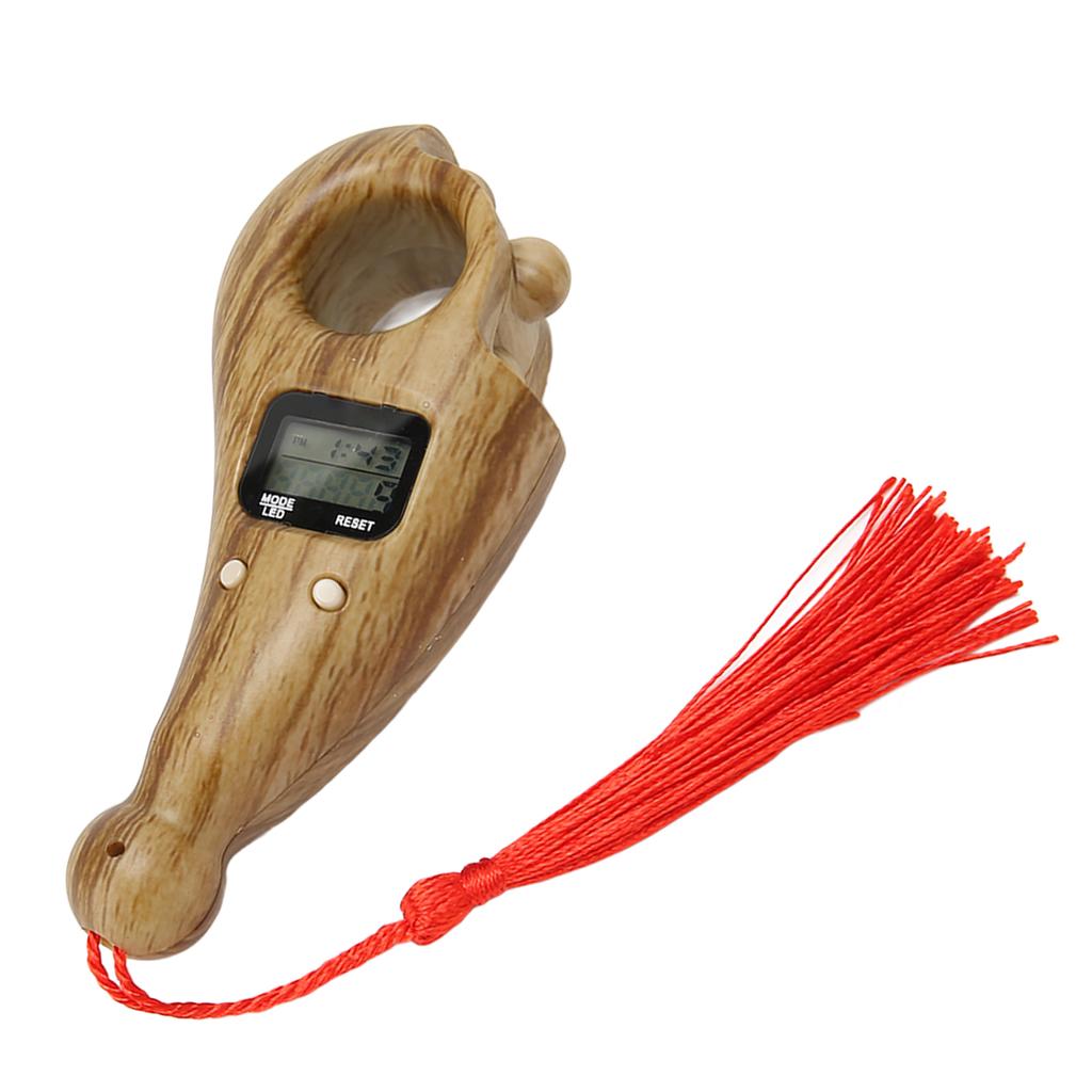 Digital Bds Counter with Tassel LCD Low Noise Resistant Digital Buddha Bds Counter for Meditation Finger Movement
