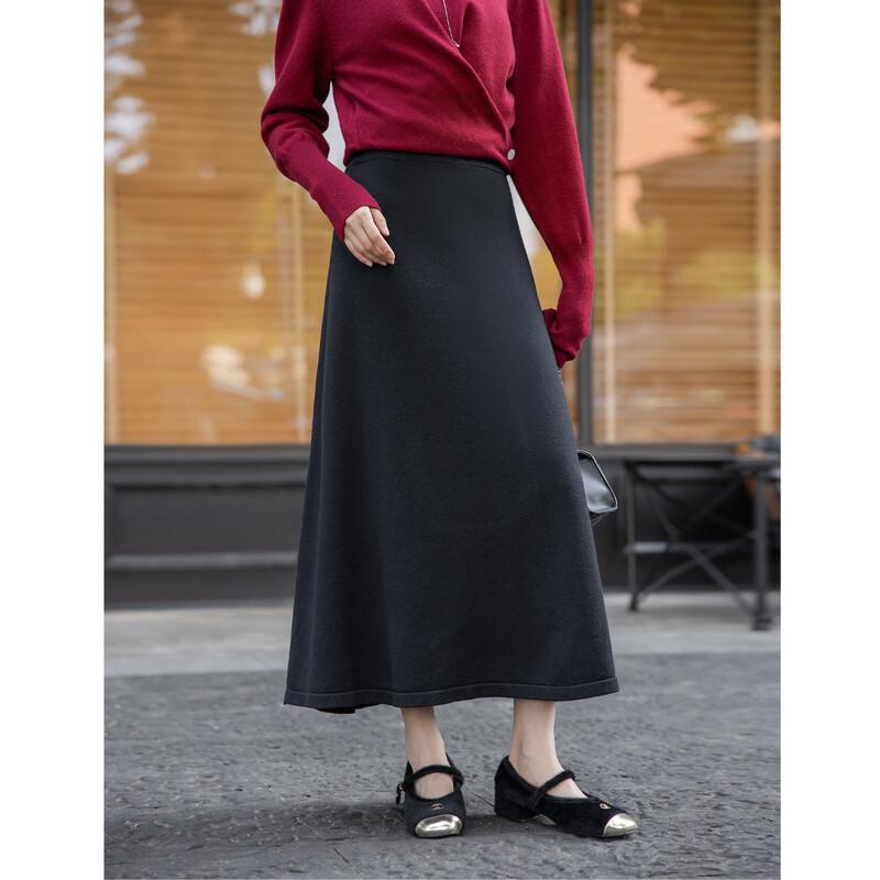 Elegant Knit Top and Skirt Two-Piece Set