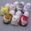 Soft Squatting Mini Plush Simulation Fox Soft Lifelike Plush Stuffed Fox Doll Cute Colorful Animal Figurine Home Decor