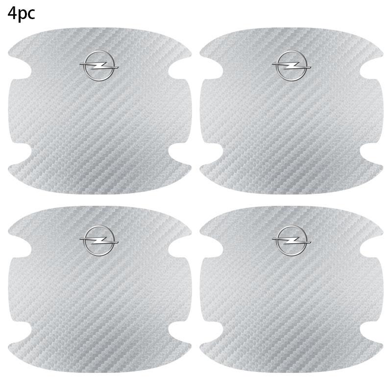 VKXG1 4PCS Car Door Handle Protection Sticker Emblem Car Styling For Opel Corsa Astra Insignia Vectra Zafira Meriva Mokka Grandland