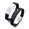 Изготовленный на заказ резиновый брендовый силиконовый браслет Warpwrist персонализированные бирки из нержавеющей стали регулируемый идентификатор для женщин