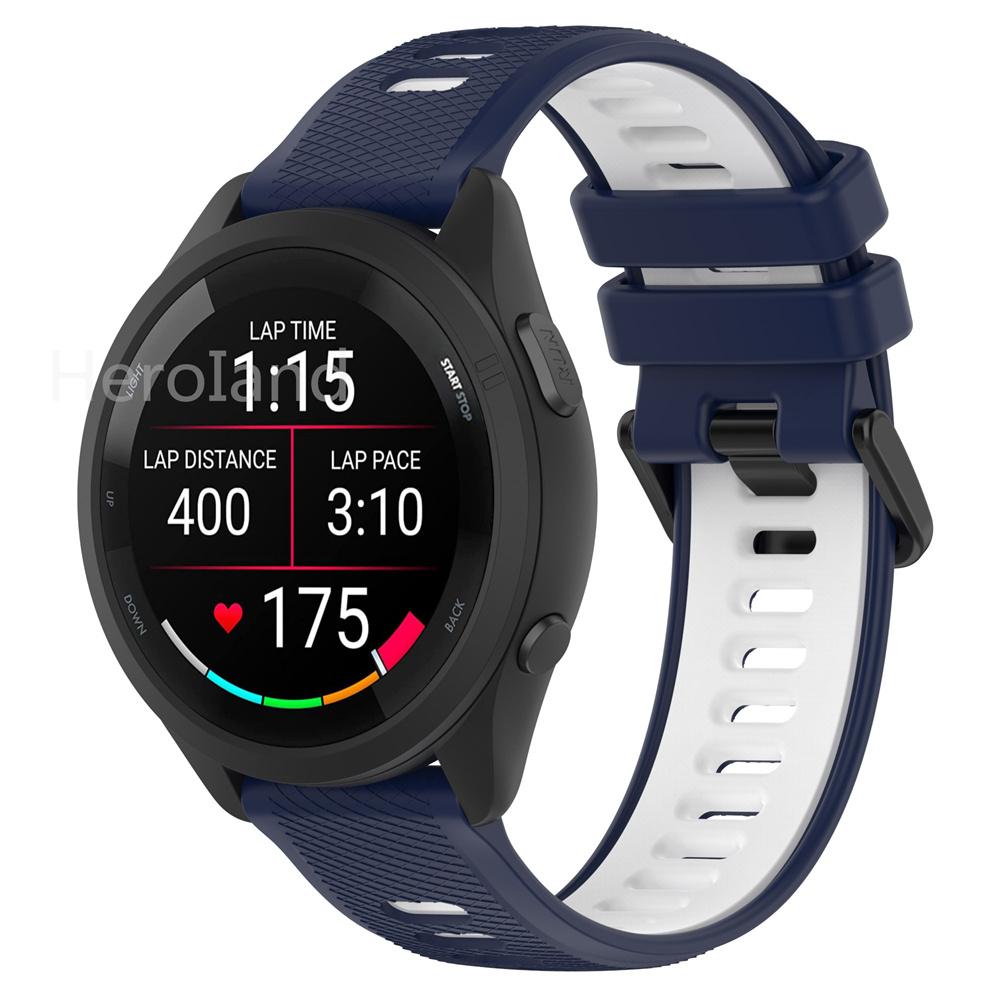 Модный силиконовый ремешок для часов 22 мм для Garmin Forerunner 265, умный браслет для Garmin Forerunner 255, браслет + пленка