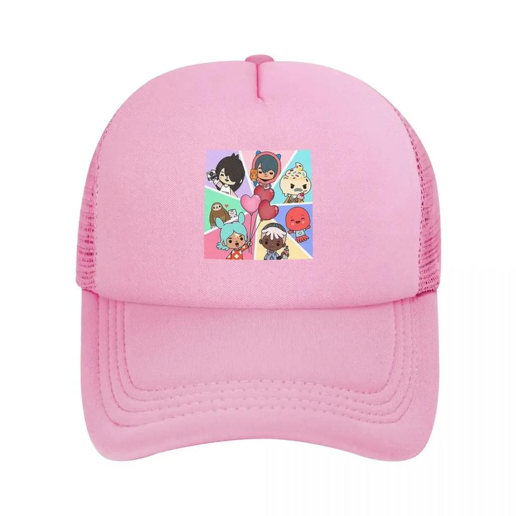 Toca Boca Mesh Baseball Caps Snapback Fashion Baseball Hats Breathable Casual Casquette Outdoor Unisex