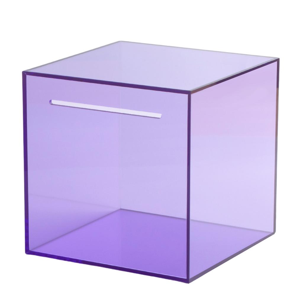 Acrylic Transparent Money Jar Clear View Savings Progress One Way Coin Slot Home Decoration