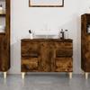 VidaXL Sink Cabinet Smoked Oak 80x33x60 Cm Engineered Wood 821273