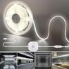 Светодиодная лента Clearhill с датчиком движения, COB LED, 5 В USB, дневной белый свет, 4 таймера отключения, 320 светодиодов, 8 мм, для DIY освещения, в комплекте, 3 метра, 6500K, День/Ночь
