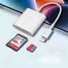 2-in-1 Card Reader Apple To SD/TF Card Smartphone IPad Tablet Camera OTG Memory Card Adapter Cable