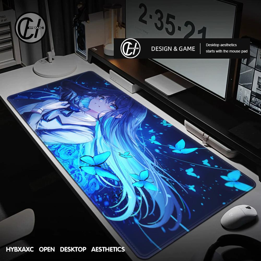 A_ado 1000x500 Rubber Lock Edge Mouse Pad 3mm Super Big Computer Desk Mat Offices Accessories Virtual Idol Kawii Keyboard Pad