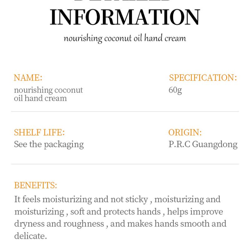 Крем для рук с кокосом SADOER Увлажняющий увлажняющий крем для рук против сухих трещин