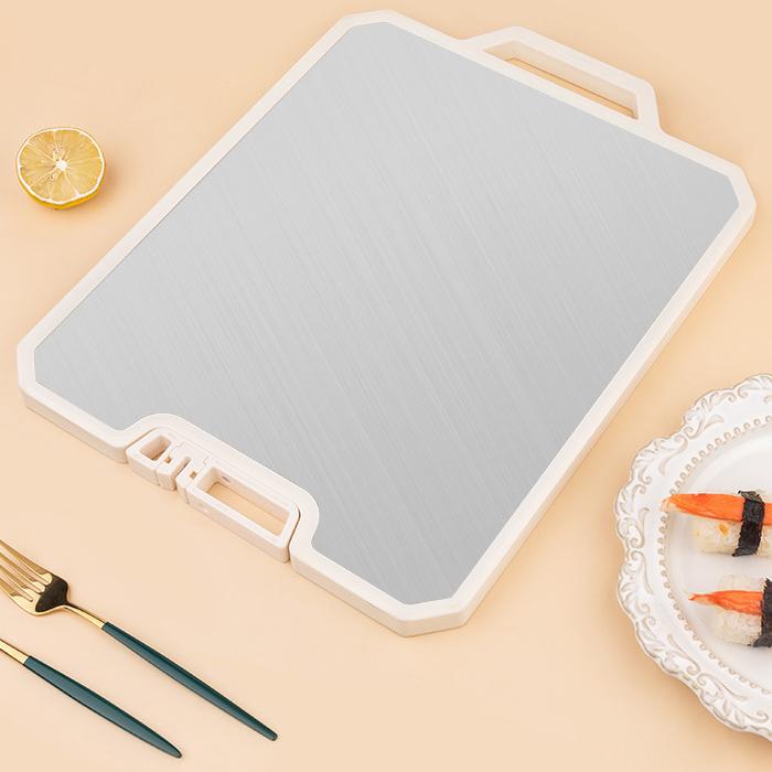 Разделочная доска для овощей, бытовая, нержавеющая сталь, двухсторонняя, кухонная, липкая доска, скандинавская, белая, подставка для ножей