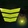 3Pcs Motorcycle Stickers Reflective Warning Trapezoidal Arrow Tail Fender Racing Bumper Decal Adhesive Tape For Car Truck