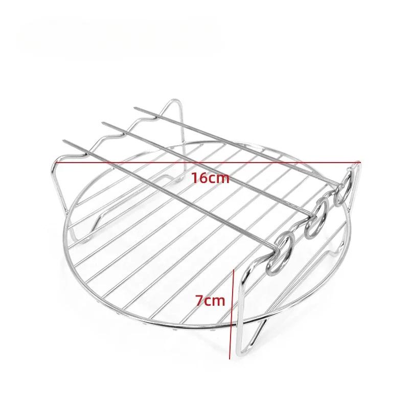Противень для выпечки шампуры фритюрница держатель из нержавеющей стали решетка для барбекю двухслойный гриль противень для выпечки сменные кухонные принадлежности для барбекю