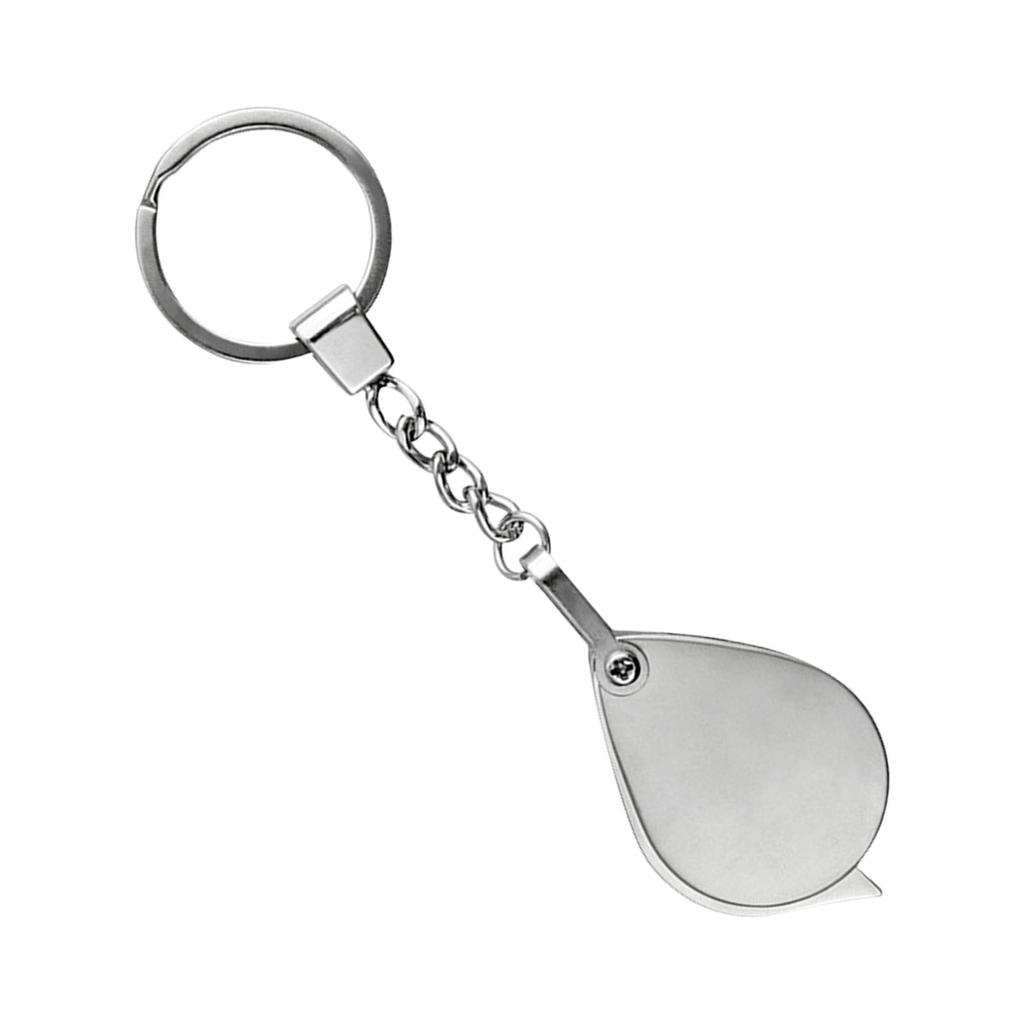 Портативное 20-кратное увеличительное стекло с металлическим брелоком, долговечное, с высоким увеличением для пожилых любителей