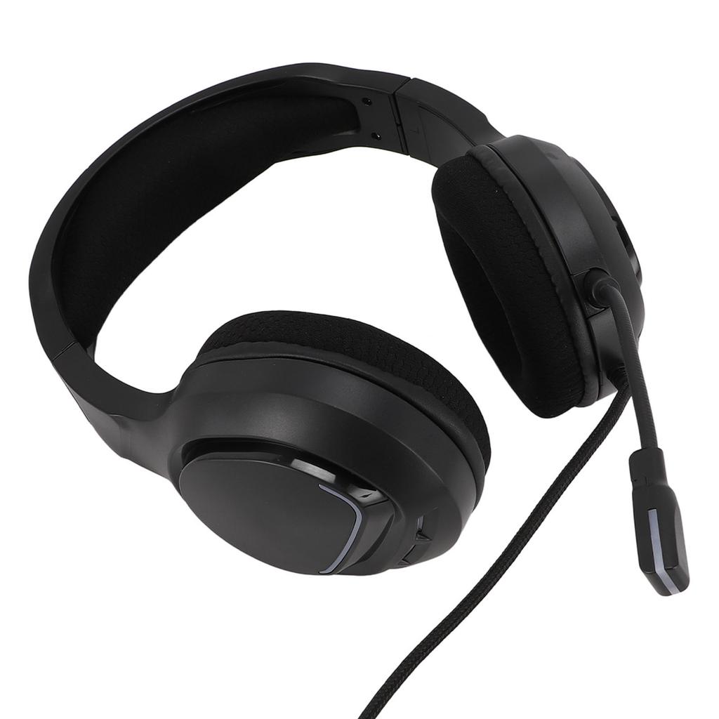 Gaming Headset RGB Colorful Lights Adjustable Wired Computer Gaming Headset for Switch