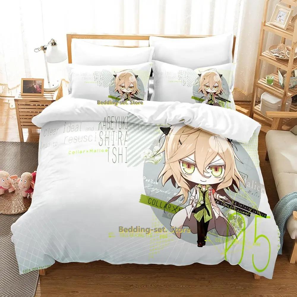Новый комплект постельного белья Collar x Malice Single Twin Full Queen King Size Bed Set Adult Kid Bedroom Duvetcover Sets Anime lit