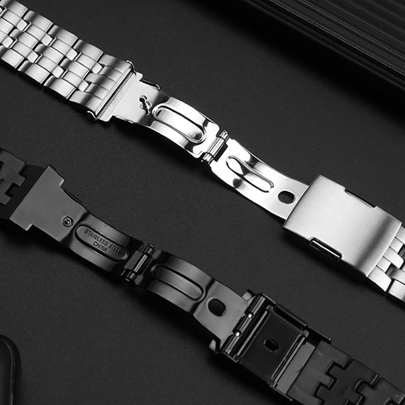 Для Casio EDIFICE серии EQW-M710 мужские прецизионные часы из нержавеющей стали цепочка изогнутый конец рот металлический браслет ремешок 22 мм