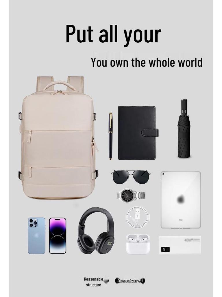 Мужской рюкзак большой вместимости для деловых поездок с отделением для обуви