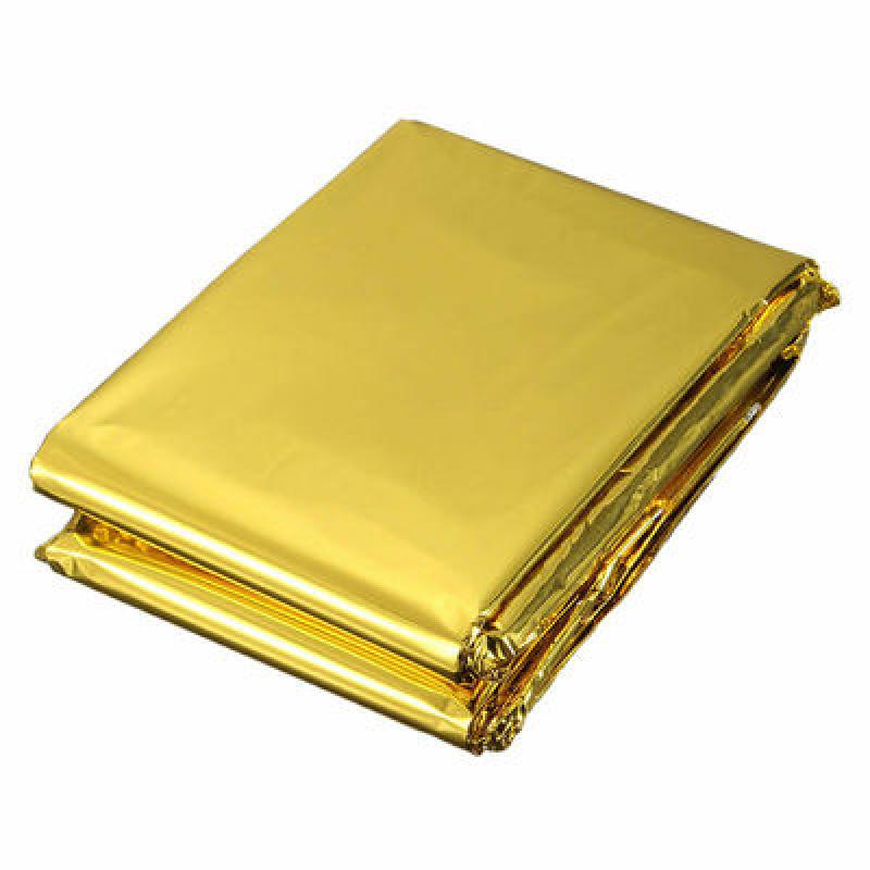 1 шт. 130x210 см/140x210 см/160*210 см комплекты для походов на открытом воздухе, водонепроницаемое аварийное майларовое одеяло для выживания и спасения, фольга, тепловая тепловая первая помощь