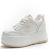 Women's Winter White Shoes Spring Autumn Genuine Leather Lace Up Girl Sneakers Women Shoes Flat Platform Casual Woman Shoe