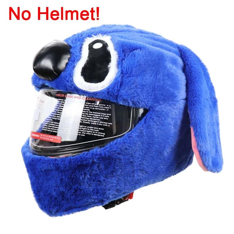 Motorcycle Helmet Cartoons Plush Helmet Protective Cover Helmet Full Face Covers for Outdoor Fun Christmas Personalized Helmets