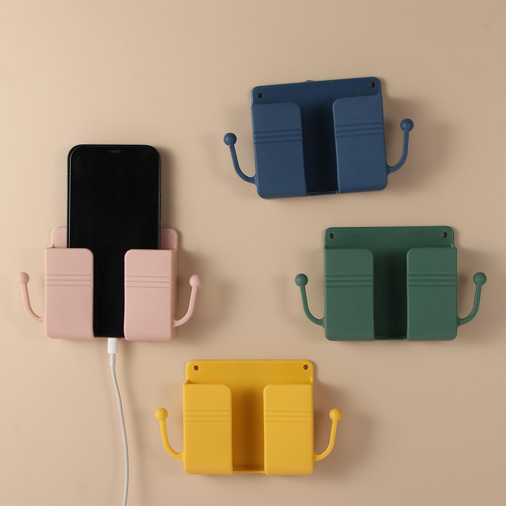 Brackets Home Bedroom Rack Storage  Case Remote Control Holder Phone Plug Stand Storage Box