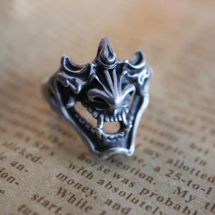 New Devil Ring Japanese Frosted Style Skull Ring