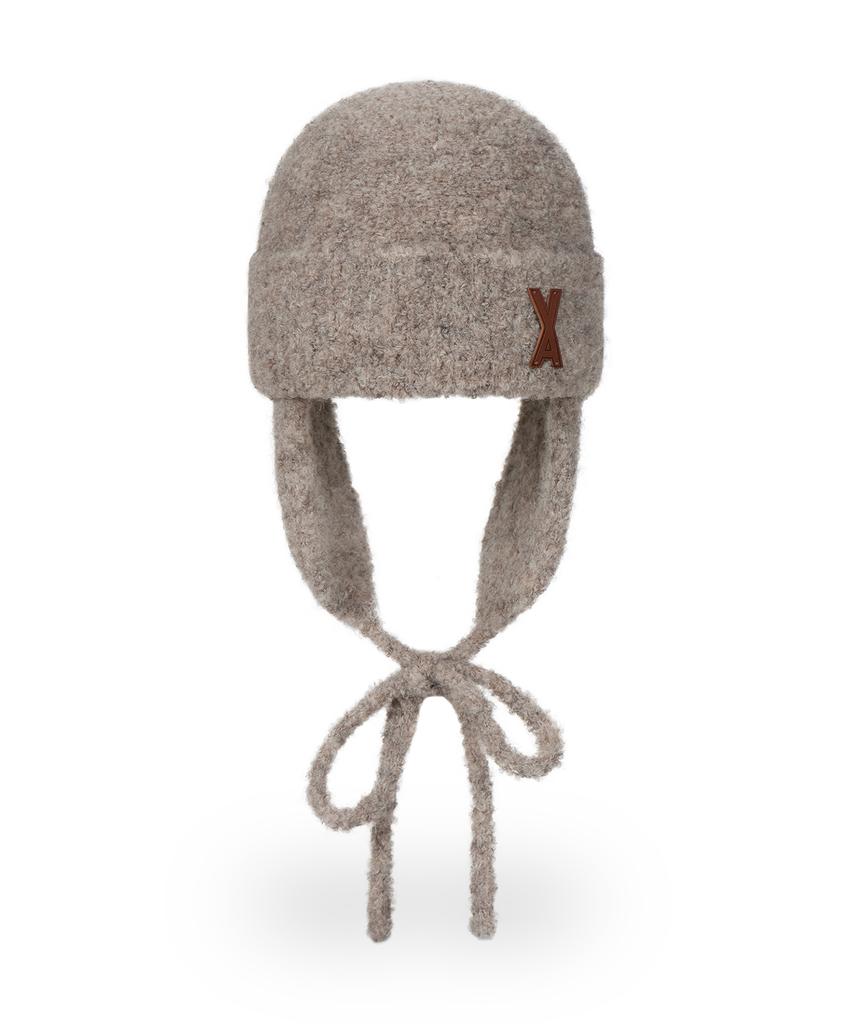 Шапка-бини Bajaл Va Patch из вязаного полотна, бежевая